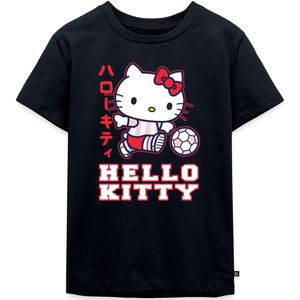 Hello Kitty Speelt Voetbal Premium T Shirt Kinderen