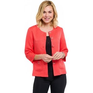 3/4 mouw crew hals jas