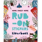 Rub-on stickers kleurboek - Home sweet home