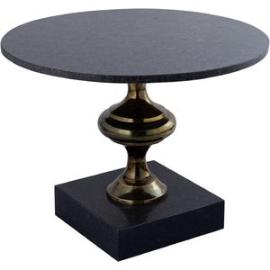 PTMD Alano Salontafel - 61x61x44 cm - Marmer - Zwart