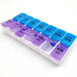 Astilla Products - Medicijnendoosje - 7 Dagen - Pillendoos - 14 Compartimenten - Met Stevige Sluiting