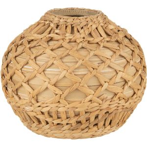 J-Line Vaas Rieten Bamboe Naturel Small