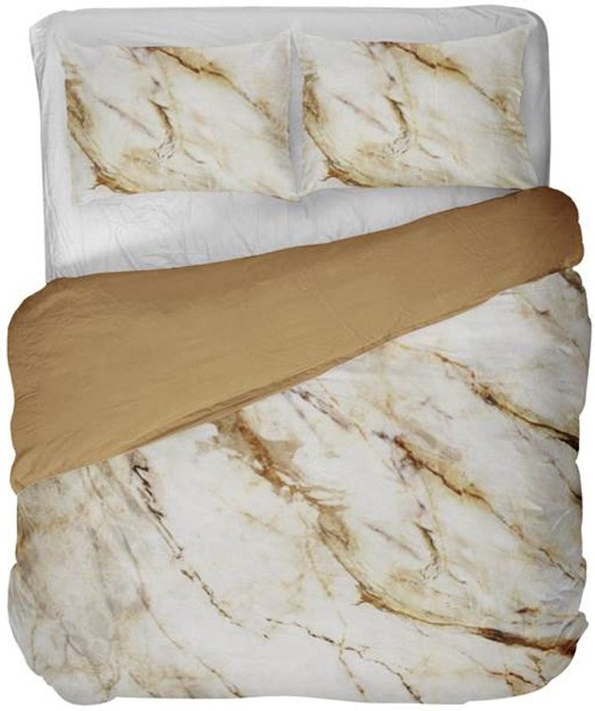 Kayori - Sayana - Dekbedovertrek - Goud - 2-persoons 200x200/220cm + 2 slopen