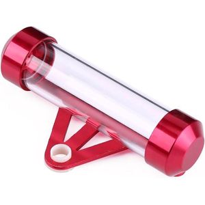 Motorfiets Veilige Tax Disc Tube Houder Frame Waterdicht Rood Universeel Geschikt