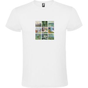 Wit t-shirt met 'afbeeldingen Claude Monet' size XS