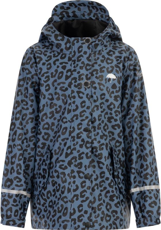 Schmuddelwedda - Regenjas - Blauw - Luipaarddessin