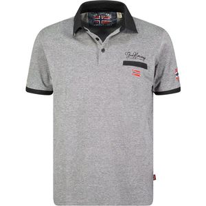 Geographical Norway Denim Polo Shirt Zwart Kola - L