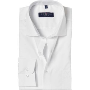 Casa Moda - Heren Overhemd - Strijkvrij - met Borstzakje  Regular fit - Wit