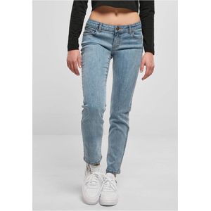 Urban Classics - Low Waist Straight Denim Broek rechte pijpen - Taille, 32 inch - Blauw