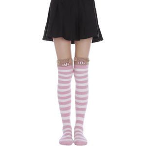 1 Paar sokken - Kniekousen - Warme Fuzzy Fleece Sokken - Huissokken Dames - Warme Winter Sokken- Fluffy Sokken - Slaapsokken - Huissokken - warm houden - koraal fleece - Pluche en comfortabel - dikke pluche sokken - middenbuis sokken - Roze