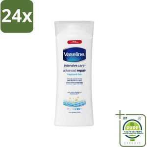 Vaseline - Advanced Repair - Bodylotion - Voor Droge Huid - 400 ml - Voordeelverpakking - 24 stuks - Droge huid - Bodylotion
