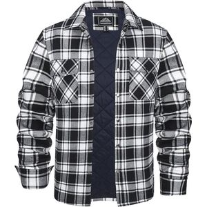 Houthakkersjas voor heren - Warm en Zacht Flanellen Overhemd - Lange Mouwen - Geruit Design - Met Borstzakken - Perfect voor Lente, Herfst en Winter - XL