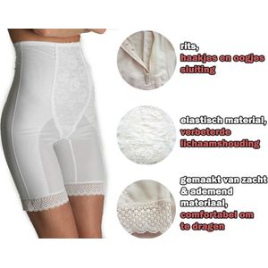 Shapewear - Figuurcorrigerend ondergoed - Elastische Medishe ondergoed na een keizersnede - Short - XS / WIT kleur - MADE IN EU