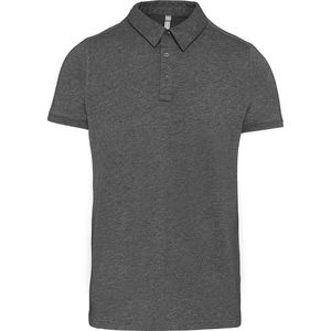 Kariban Heren Jersey Gebreide Polo Shirt (Grijze Heide)