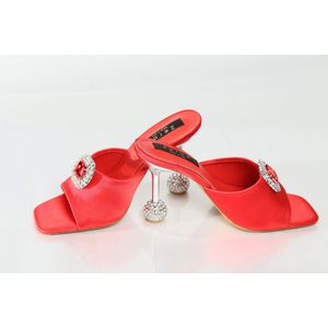 Zerba - Dames Muiltjes - Maat 39 - Rood - Marzano