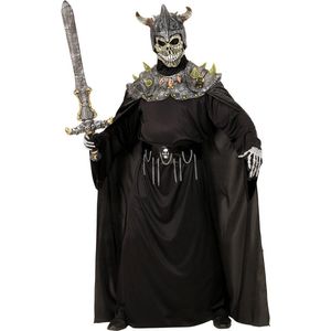 Widmann - Monster & Griezel Kostuum - Death Warlord Middenaarde - Man - Zwart - One Size - Halloween - Verkleedkleding