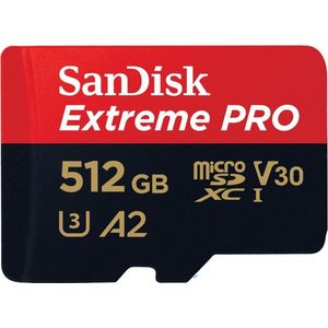 SanDisk - Extreme Pro - microSDXC Geheugenkaart - 512 GB - A2 App Performance - 170 MB/s