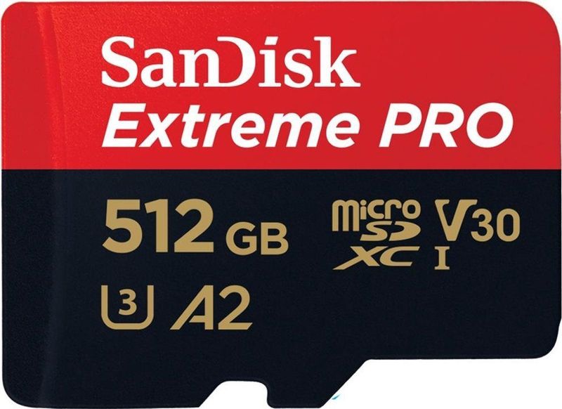 SanDisk - Extreme Pro - microSDXC Geheugenkaart - 512 GB - A2 App Performance - 170 MB/s
