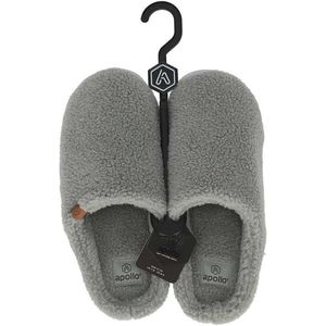 Apollo - Heren Pantoffels - Bruin - Warme Teddy Slippers - Stevige Zool