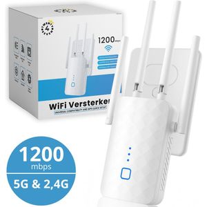 Twenty4seven® WiFi Versterker Stopcontact - WiFi Router 1200 Mbit/s - 5G & 2,4 G Internet Repeater - Extender & Booster Draadloos
