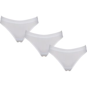 3-Pack Dames Bikinislip Beeren Young Wit - maat S