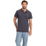 Poloshirt - Polo Piqué  - Heren - Antraciet - M - NOMAD - Comfortabel - Stijlvol - Katoen - Klassieke Tweeknoopssluiting - Standaard Pasvorm -Tijdloos