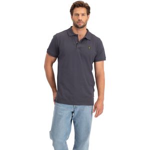 Poloshirt - Polo Piqué  - Heren - Antraciet - M - NOMAD - Comfortabel - Stijlvol - Katoen - Klassieke Tweeknoopssluiting - Standaard Pasvorm -Tijdloos