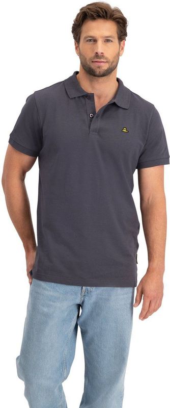 Poloshirt - Polo Piqué  - Heren - Antraciet - M - NOMAD - Comfortabel - Stijlvol - Katoen - Klassieke Tweeknoopssluiting - Standaard Pasvorm -Tijdloos