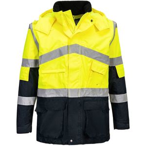Portwest - Hi-Vis Tweekleuren Ademend Jack S760 - Geel/Marine - XXXL