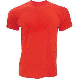 Fruit Of The Loom Heren Originele T-shirt korte mouwen (Rood)