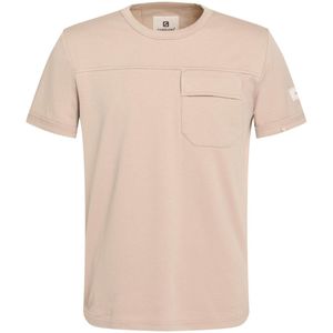 Gabbiano T-shirt Interlock T Shirt Met Borstzak 155716 4445 Taupe Mannen Maat - M