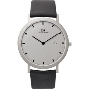 Danish Design Elbe Horloge - Danish Design heren horloge - Zilver - diameter 39 mm - Titanium