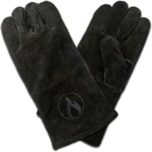 Luxe kachelhandschoen - Ovenwanten - Hittebestendige lederen handschoen - bbq accessoires - tot 500°C - leder - 2 stuks