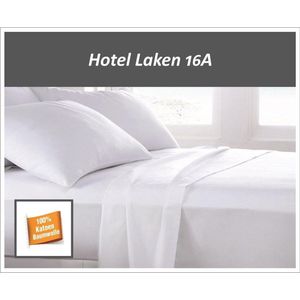 Hotel Laken 16A  100% Katoen 175g. g/m2  Wit -  1 persoons 160x300/4cm