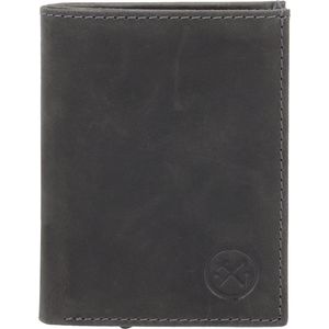 Hide & Stitches Leren Pasjeshouder - Heren Portemonnee - Safety Wallet - Zwart