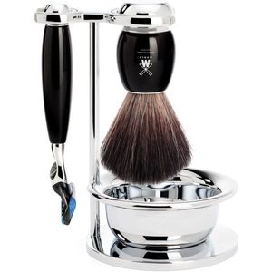MÜHLE -Scheerset Vivo 4-delig - Zwart - Fusion