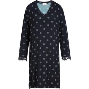 Cyell SIMPLY ZEN longsleeve Nachthemd - Blue dots - Maat 44