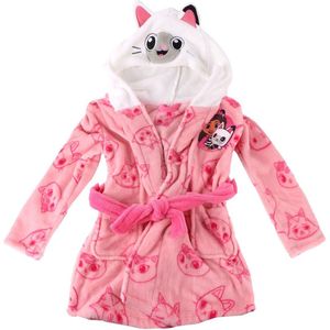 Gabby’s Poppenhuis Badjas Meisjes – Roze Ochtendjas met Capuchon – Officieel