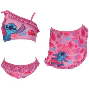 Lilo & Stitch Bikini + Sarong - Maat 9/10 Jaar