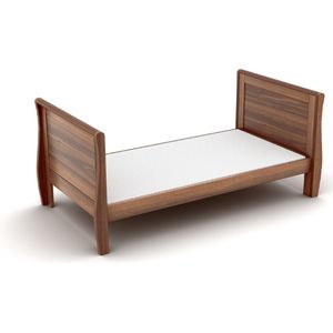Novi at Home® Gala Peuterbed - 70x140 cm - Walnut - Inclusief lattenbodem