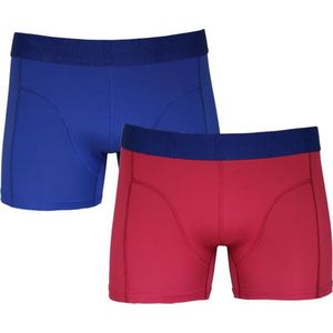 Sapph Boxershort Heren - Vince- Microvezel - 2pack - Blauw/Fuchia - S
