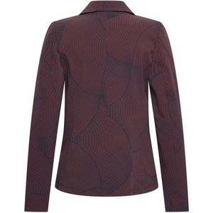 Travel Blazer Circle Print 2015 Burgundy