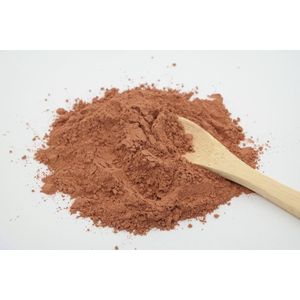 Natuurlijk pure Rode klei poeder (reinigend gezichtsmasker voor vermoeide huid) – los en plasticvrij verpakt 100 gram - vegan