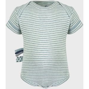 Babyrompertje met korte mouwen OrganicEra Organic Baby bodysuit gestreept