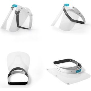 [5 stuks] [Kantelbare kunststof gezichtsscherm]- [gelaatsscherm]-[spatscherm]-[gezichtsbescherming]-[medisch]