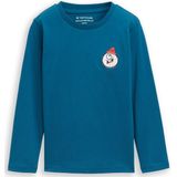 TOM TAILOR - Shirt - Cyaan Blauw - Lange Mouw