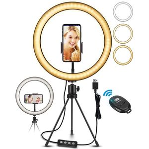 LED ringlicht statief  10.2 inch selfie ringlamp