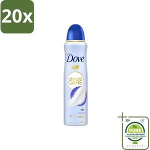 20 x Dove – Deodorant Spray – Talco – 150 ml - Grootverpakking - Anti-transpirant - Deodorant Spray - Zweetbestendig - Geur Van Talco - Huidbescherming
