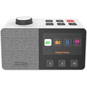 Kenwood CR-M70DAB Seniorenradio met groot 4,3-inch kleurendisplay en eenvoudige bediening - Wit