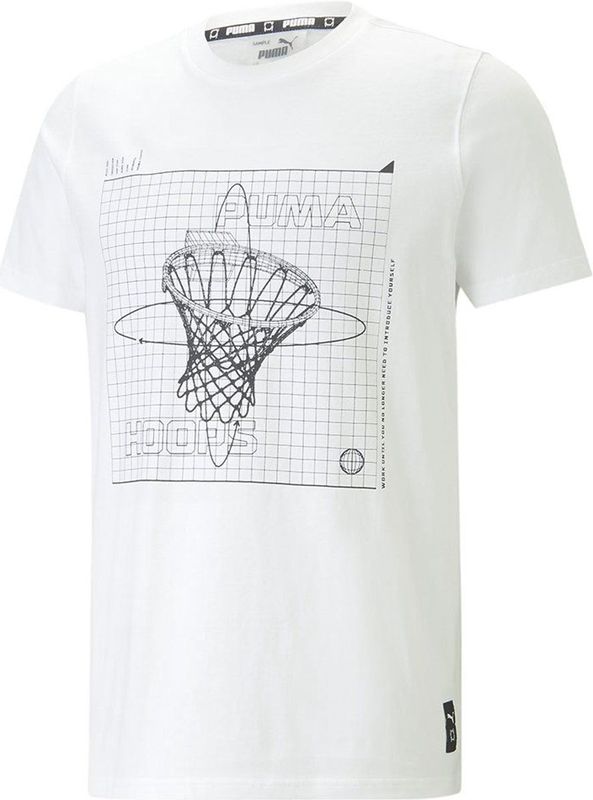 Puma - Clear Out 7 - T-shirt - Wit - Korte Mouwen - L